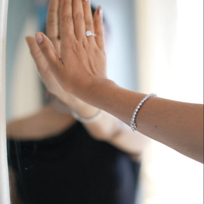 Tennis Bracelet (Silver)