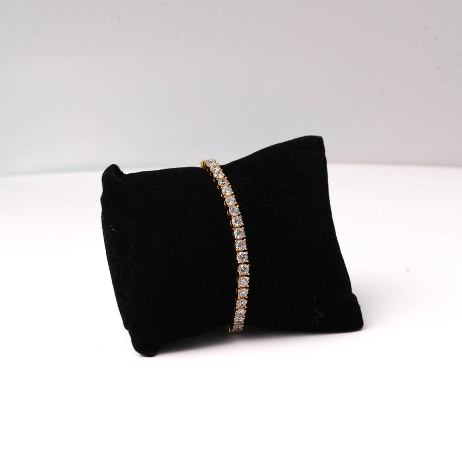 Tennis Bracelet (Gold) – 4mm