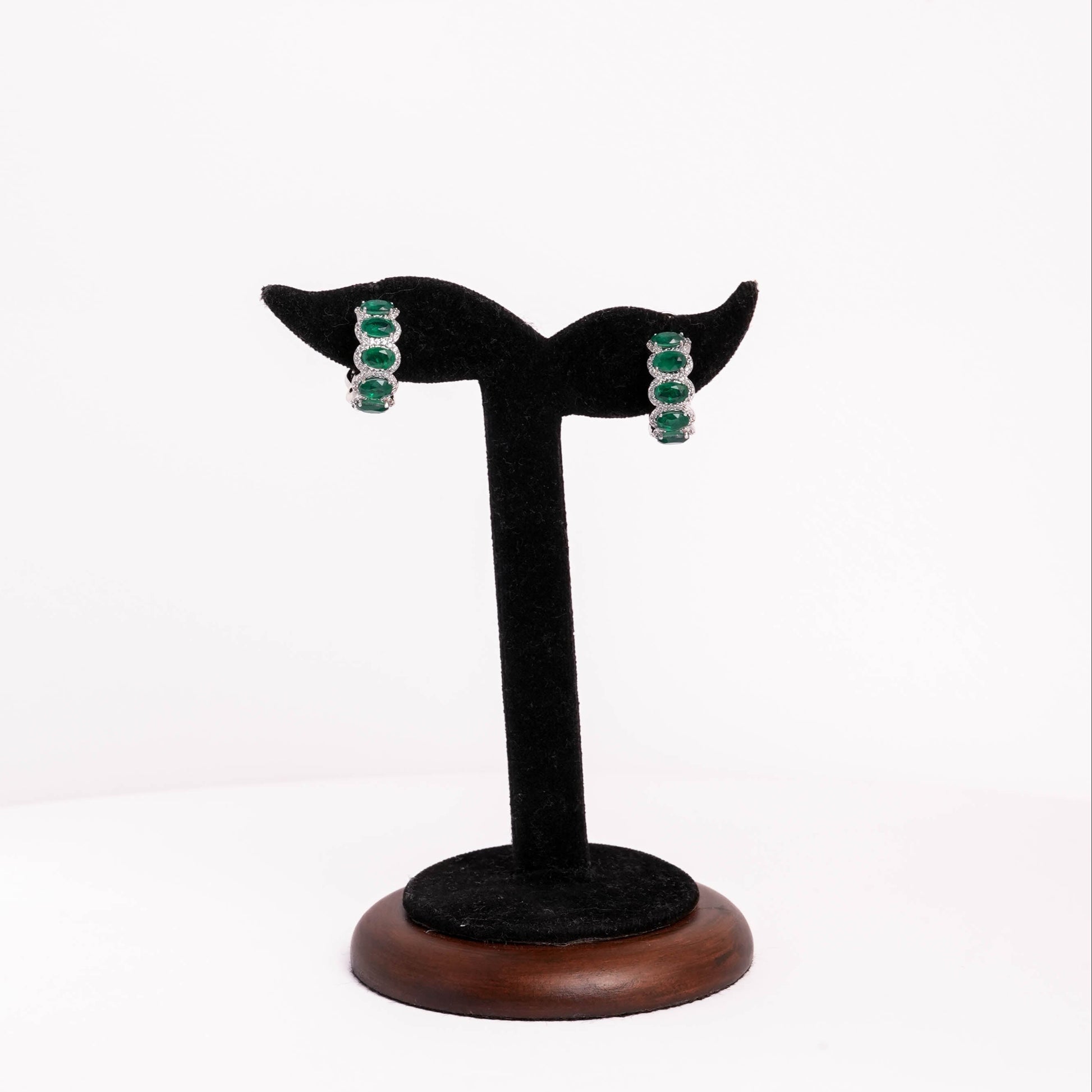 emerald crownstone hoops