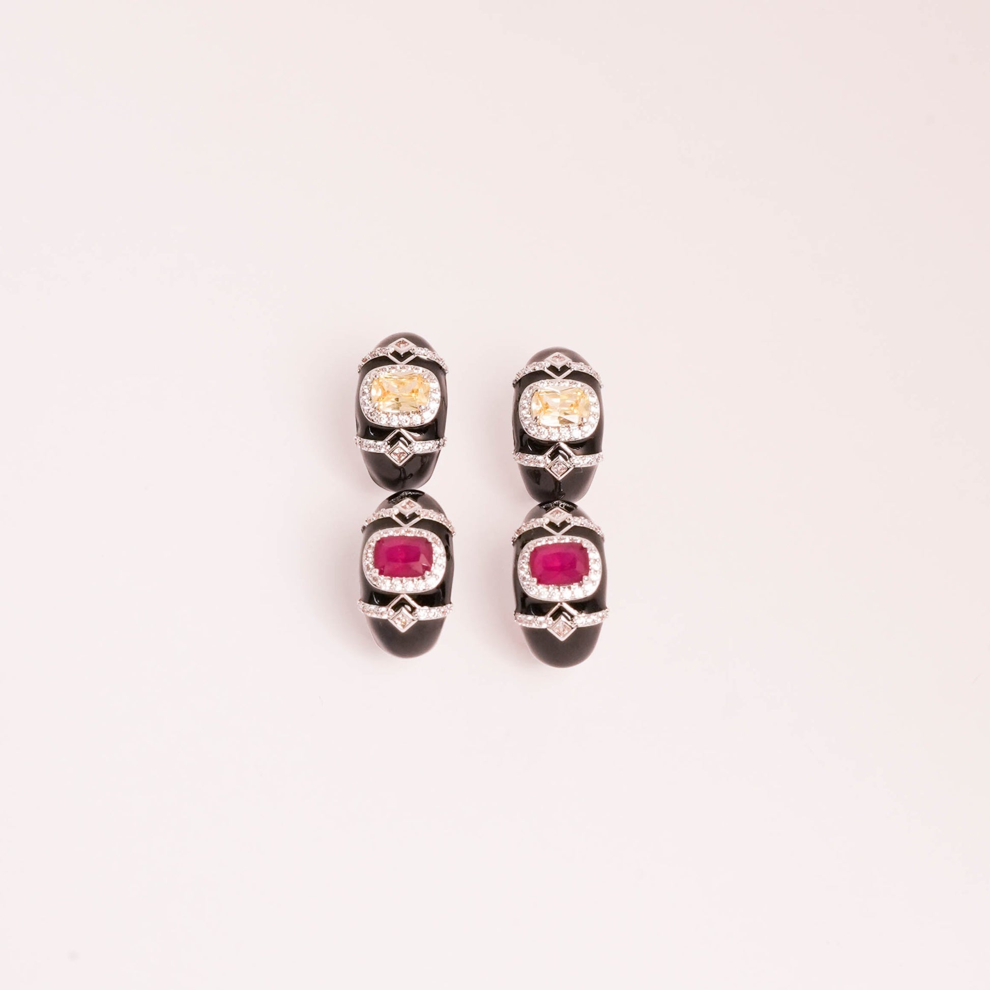 citrine and pink ruby regal crown