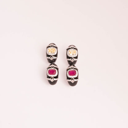 citrine and pink ruby regal crown