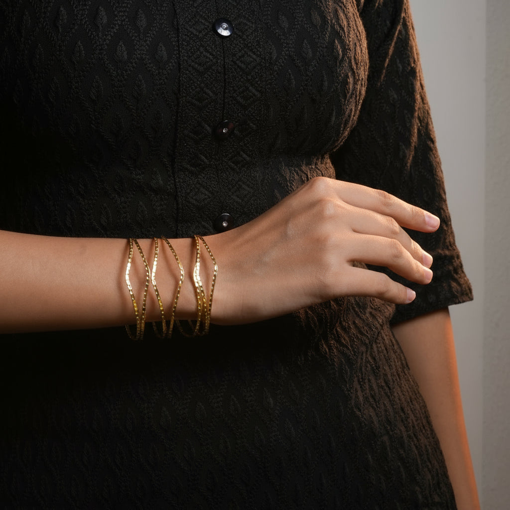 Golden Lattice Cuff