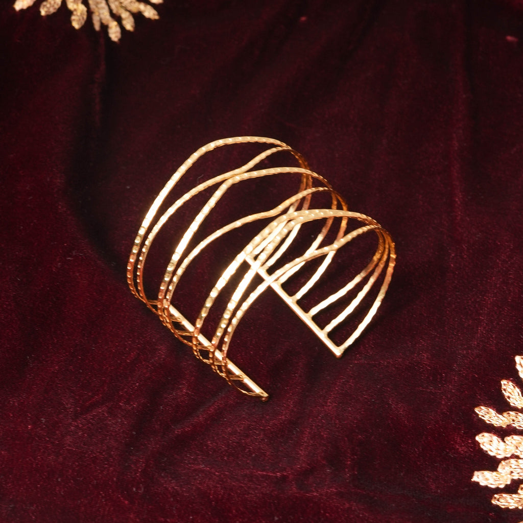 Golden Lattice Cuff