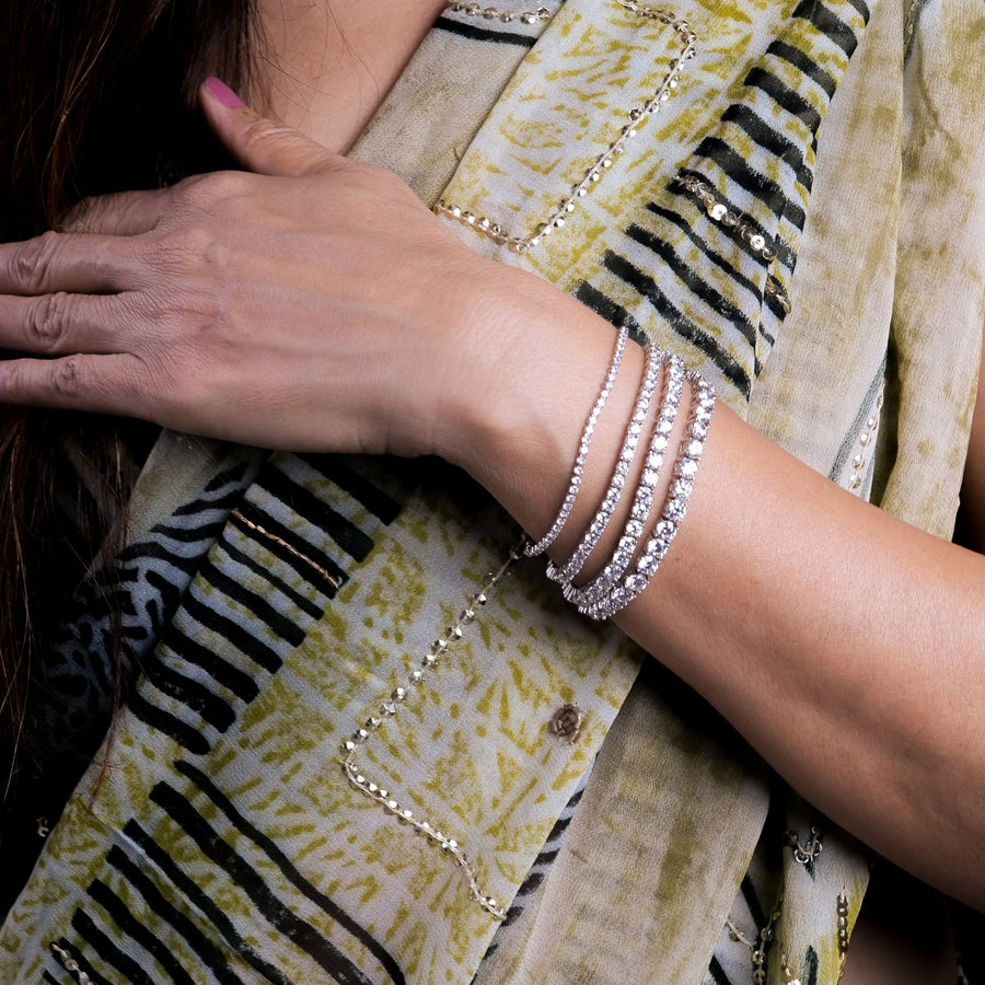Tennis Bracelet (Silver) second image