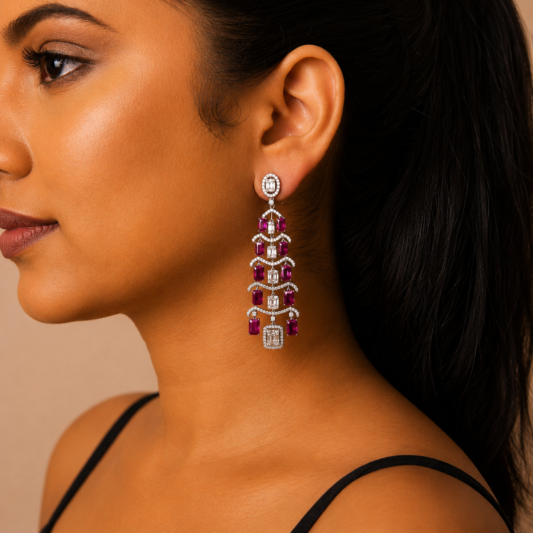 Grandeur Veil – Pink Ruby