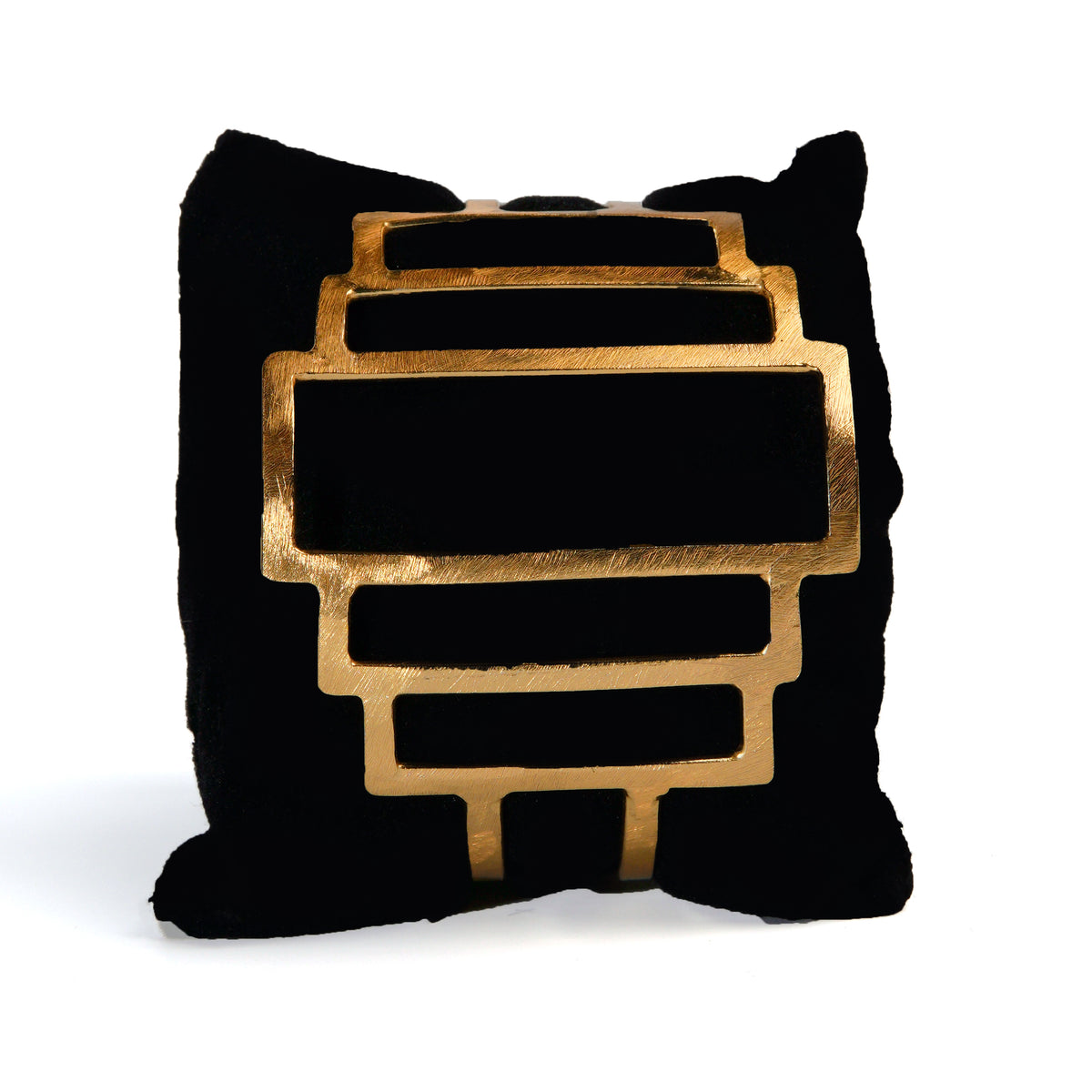 Structured gold cuff