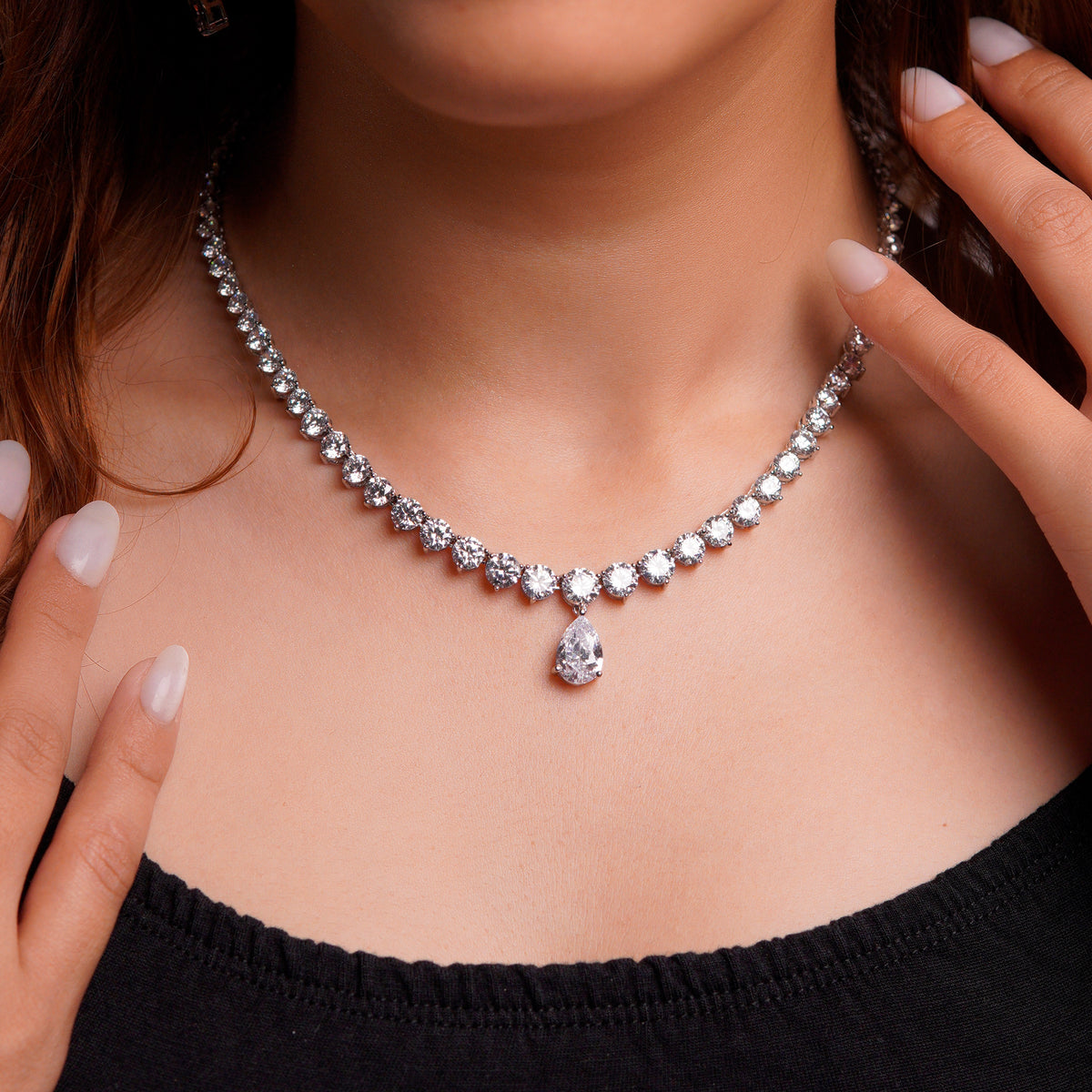 Diamond Teardrop Set