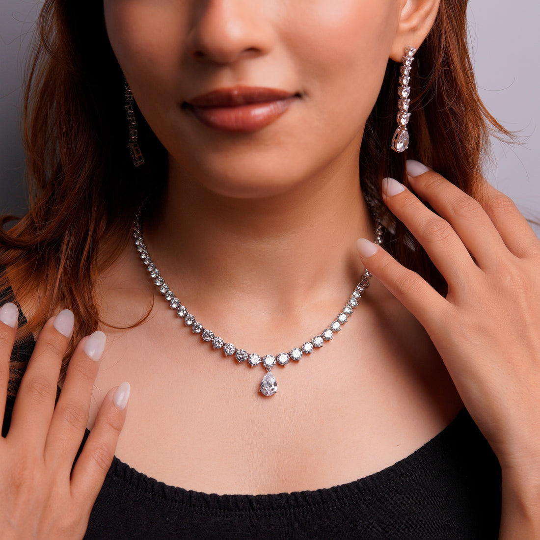Diamond Teardrop Set second image