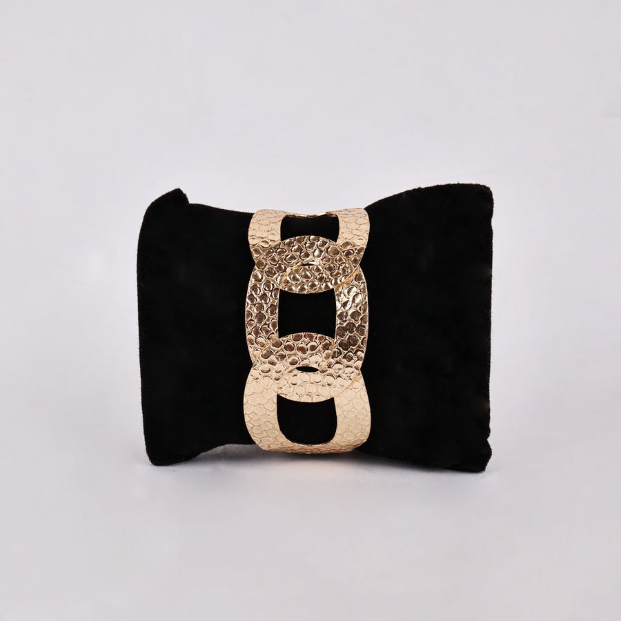 Golden Hammered Cuff