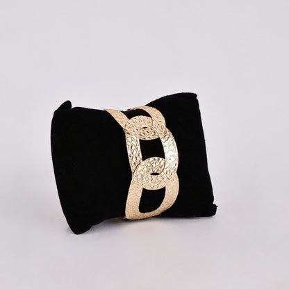 Golden Hammered Cuff