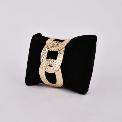 Golden Hammered Cuff